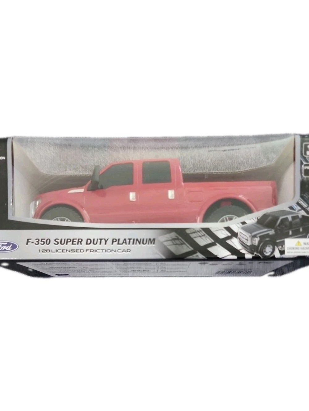 Ford F-350 Super Duty Platinum Red Pickup Truck 1:28 Scale Licensed Friction NEW